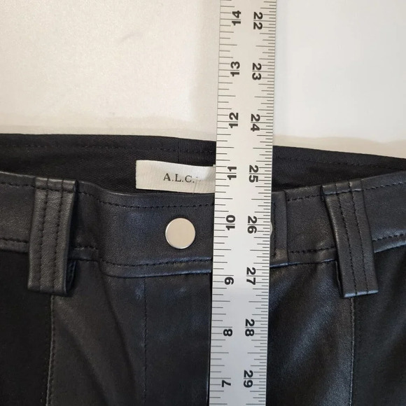 A.L.C. Devin Skinny Lamb Leather Pants in Black Women's Size 2 NWT $795 - Picture 11 of 12